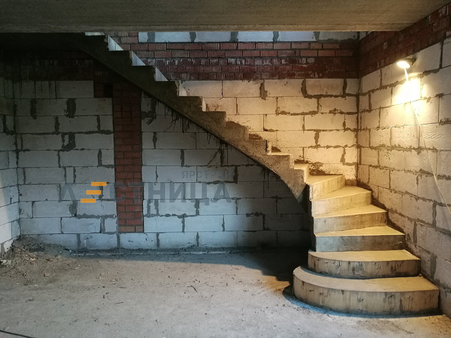 Лестница из бетона - этапы работ по возведению и монтажу