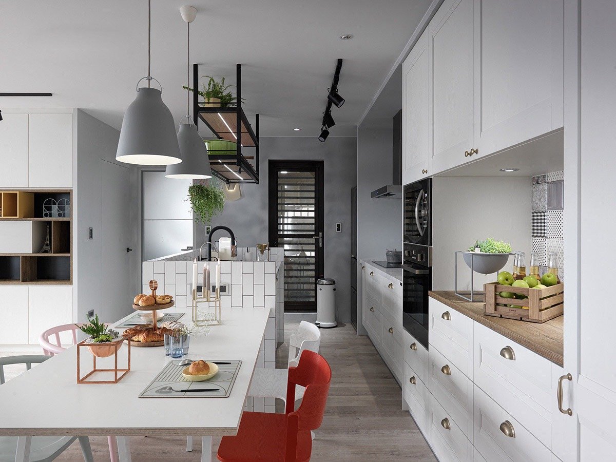 100+ фото интерьера кухни в скандинавском стиле 2022 года