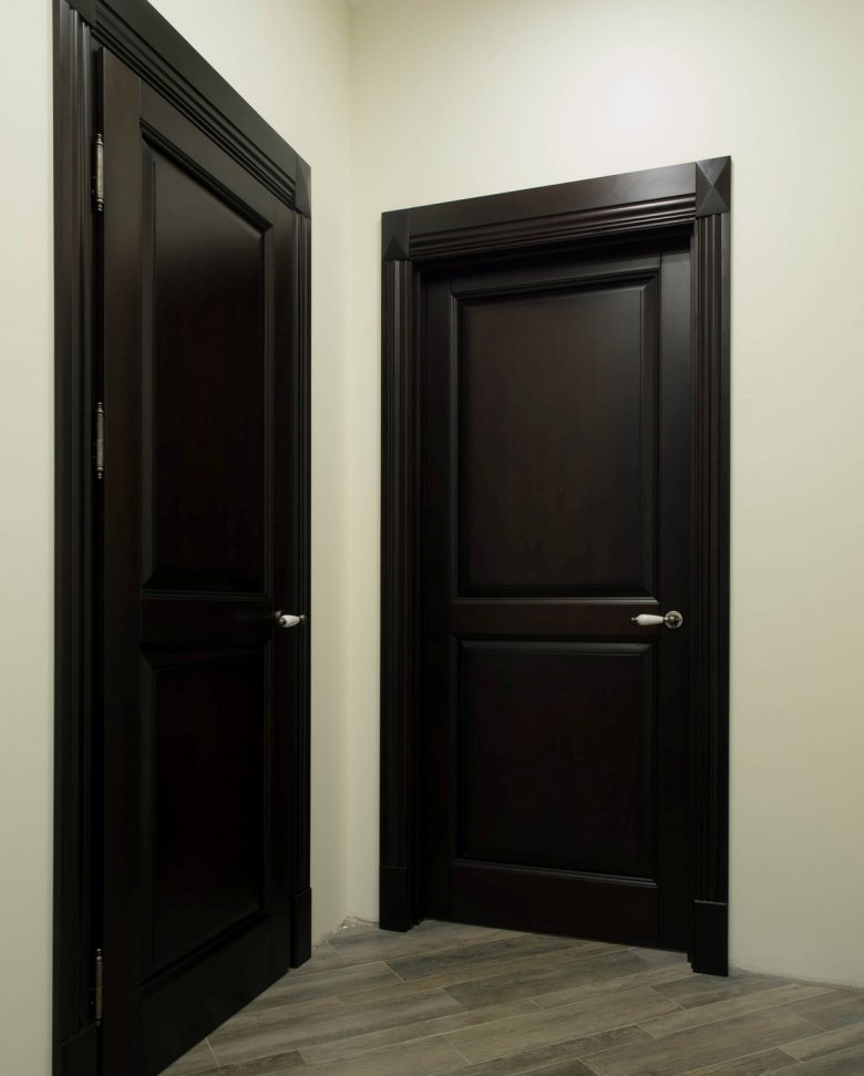 Как сочетать в интерьере темные межкомнатные двери и темный пол: варианты дизайна помещения