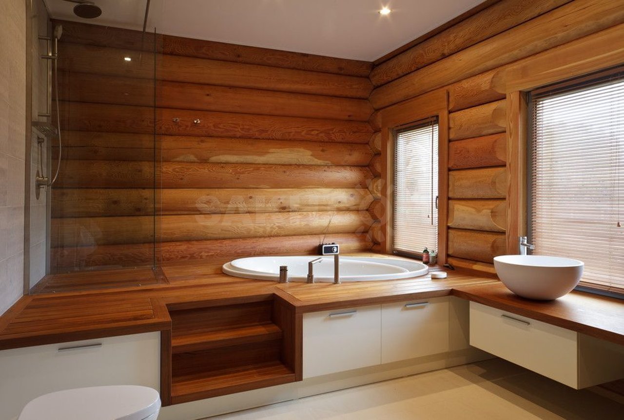 Ванная комната в деревянном доме: гидроизоляция, отделка поверхностей, дизайн помещения с фото примерами