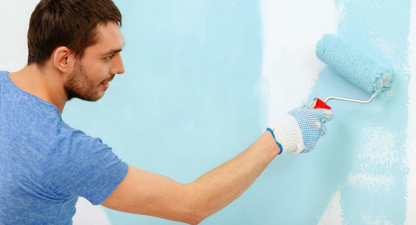 Покраска стен — пошаговое описание, идеи и варианты оформления при помощи краски ( фото и видео)