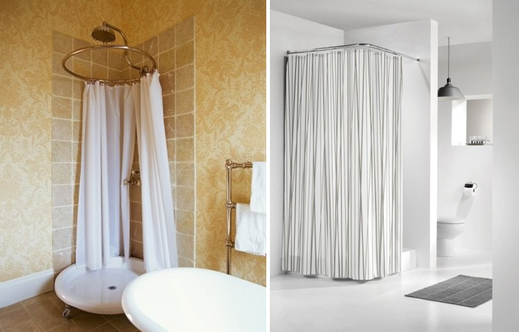 Шторки в ванную комнату: 175+ (фото) выбора для вашего дизайна (тканевые, пластиковые,стеклянные)