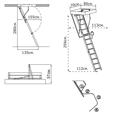 Как сделать лестницу на чердак своими руками - чертежи, инструкция по установке конструкции