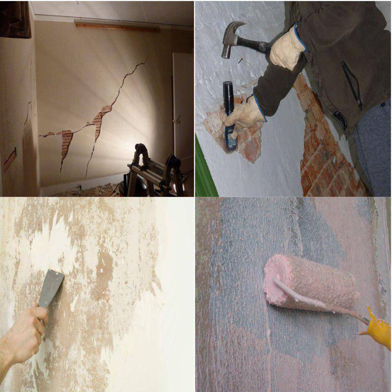 Ремонт штукатурки: причины дефектов стен, заделка трещин, технология устранения осыпаний, плесени и высолов