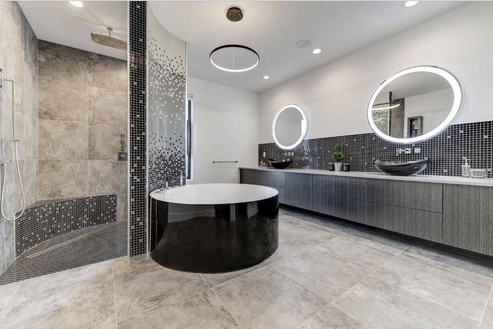 Дизайн ванной комнаты 2018: 85 фото, современные идеи интерьеров