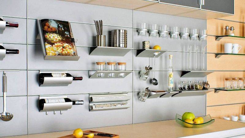 Рейлинги для кухни - стильные идеи применения в кухонном дизайне (170 фото)
