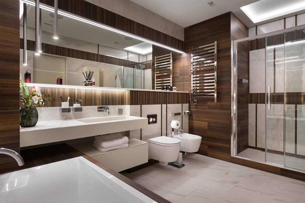 Современный модный дизайн совмещенной ванной комнаты со стиральной машиной. топ-10 идей для экономии пространства + 50 фото