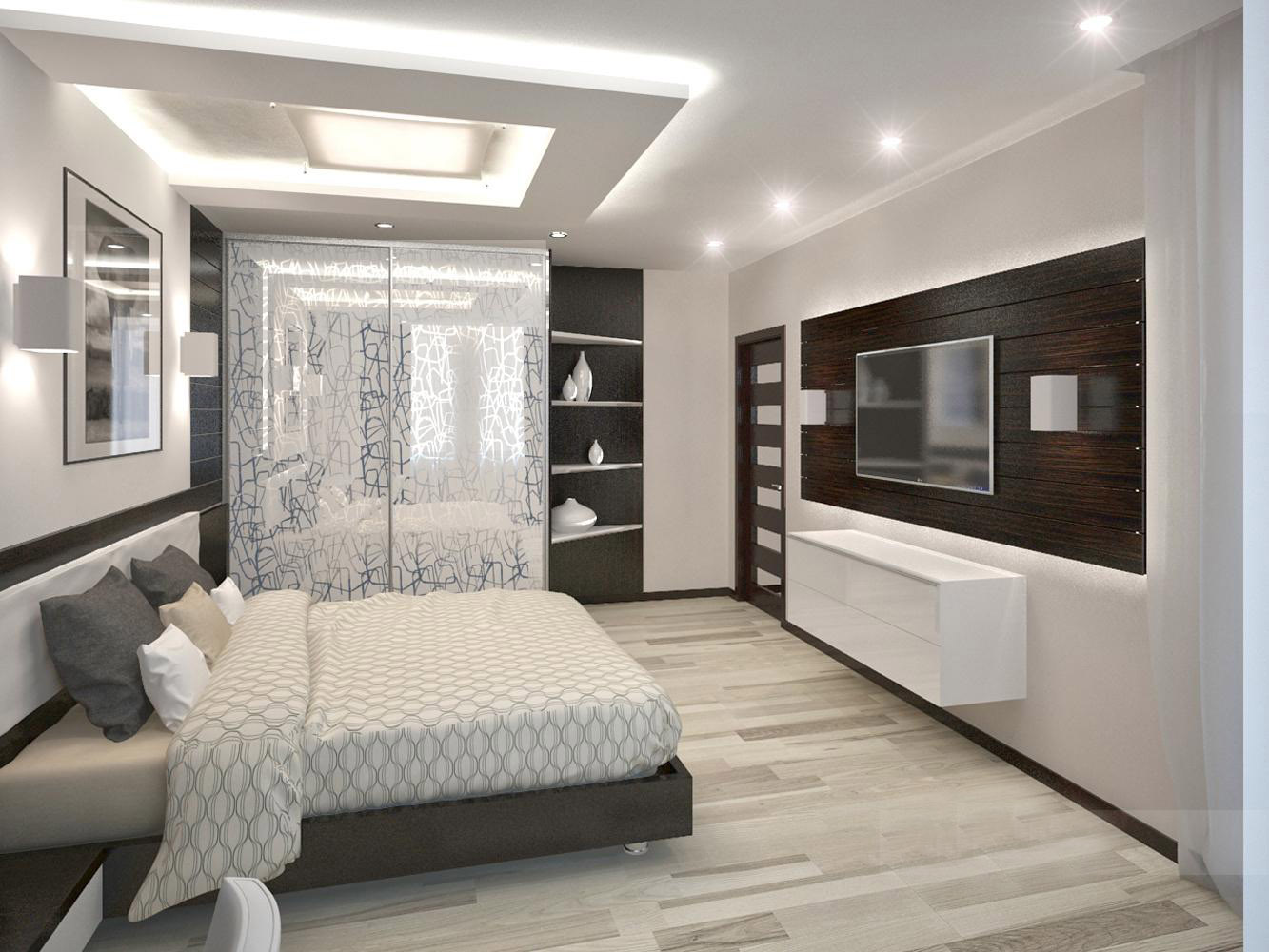 Спальня хай-тек — лучшие примеры современного стиля в шикарном оформлении (155 фото новинок)