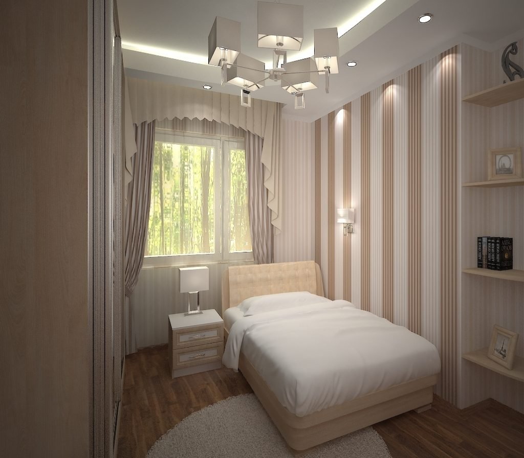 70 идей дизайна спальни в хрущевке (фото)