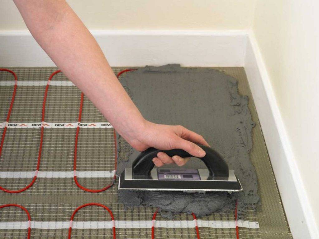 Монтаж подходящих теплых электрических полов под плитку