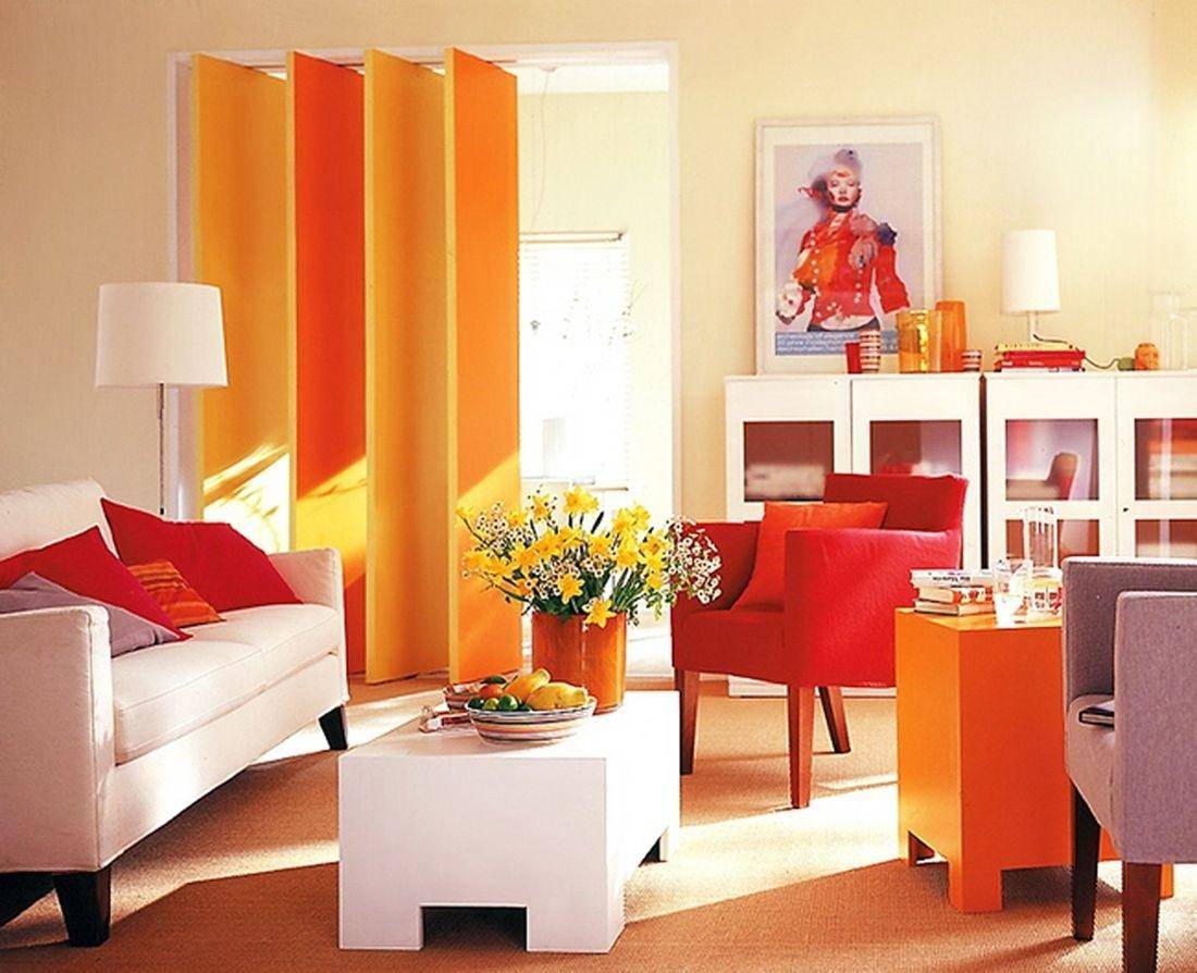 Оранжевый цвет в интерьере | домфронт