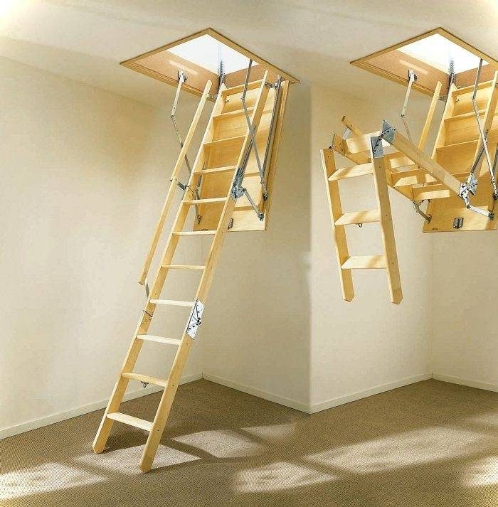 Чердачные лестницы в интерьере (48 фото) | онлайн-журнал о ремонте и дизайне
