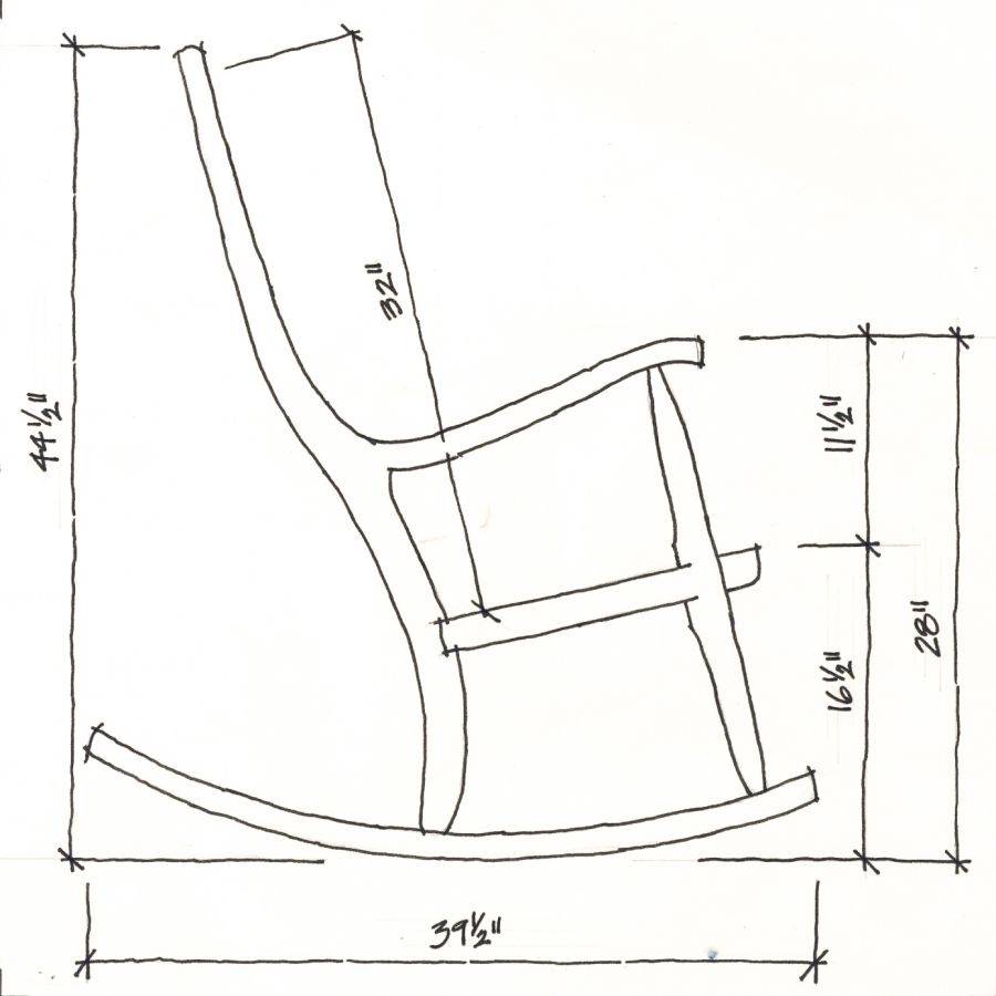 Самодельное кресло качалка из фанеры: чертежи и размеры, пошаговая инструкция