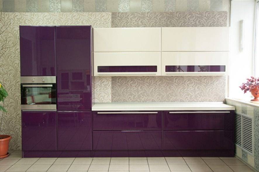 Дизайн кухни цвета баклажан: советы по оформлению, 30+ реальных фото примеров