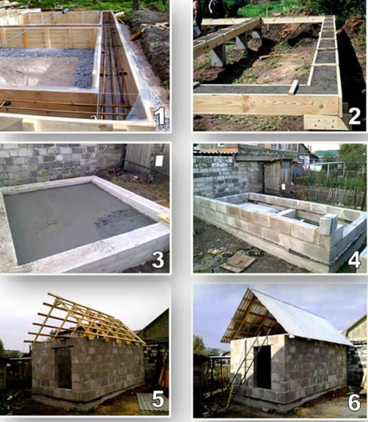 Баня из шлакоблока: этапы и особенности строительства