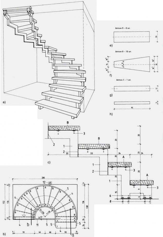 Каркас для лестницы из металла своими руками — конструктив, технология устройства