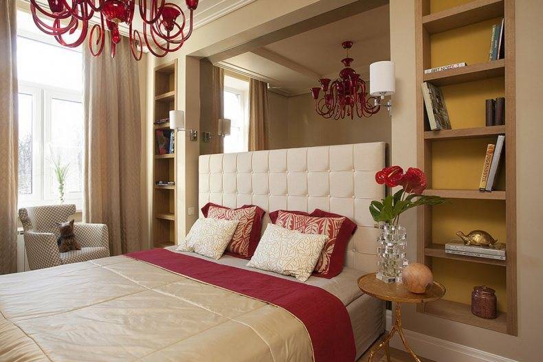 Бордовая спальня — варианты лучшего сочетания бордового цвета в интерьере