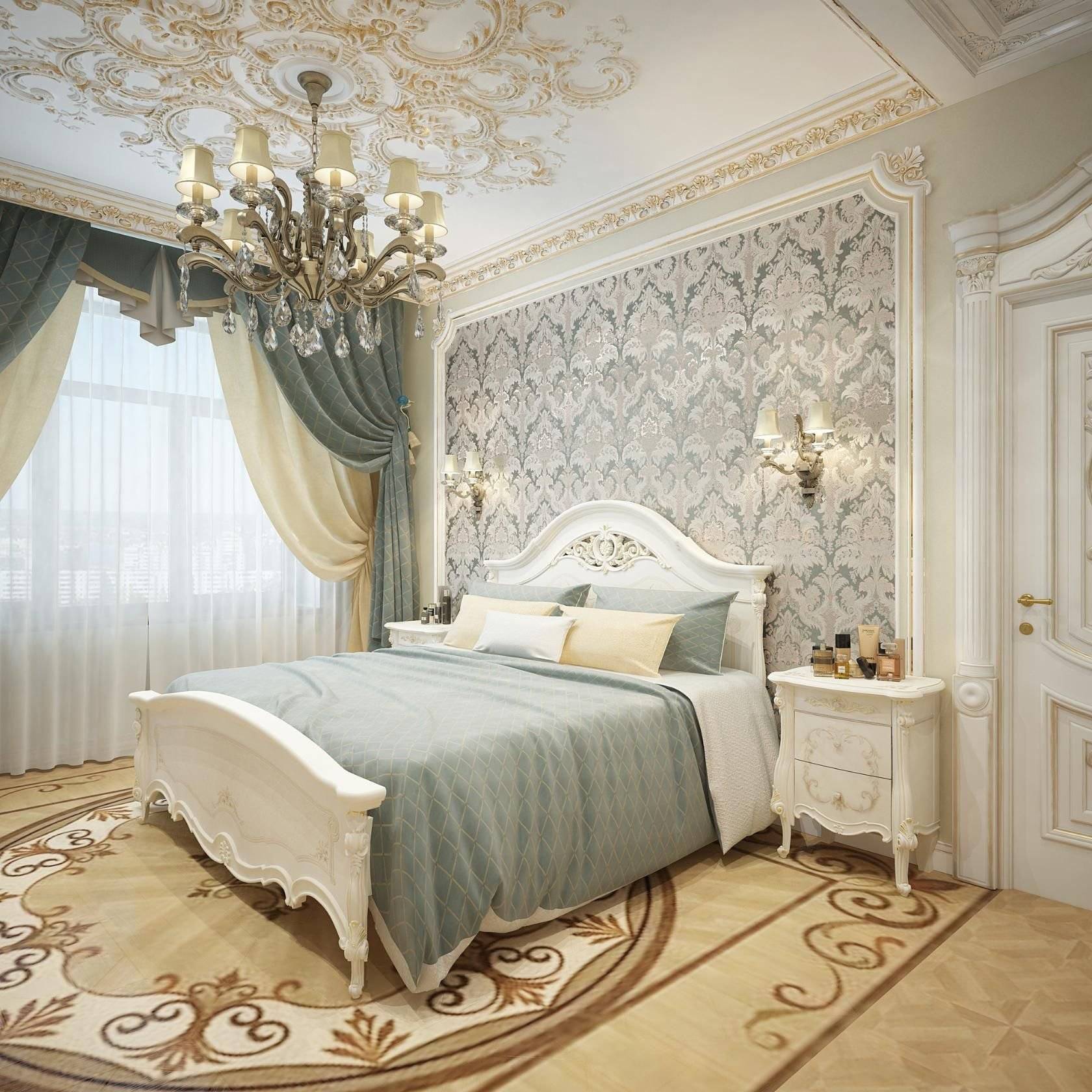 Спальня в стиле барокко — идеи и особенности шикарного дизайна (80 фото)