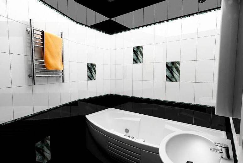 Дизайн черно-белой ванной - фото лучших идей и оригинальных сочетаний применения черного и белого