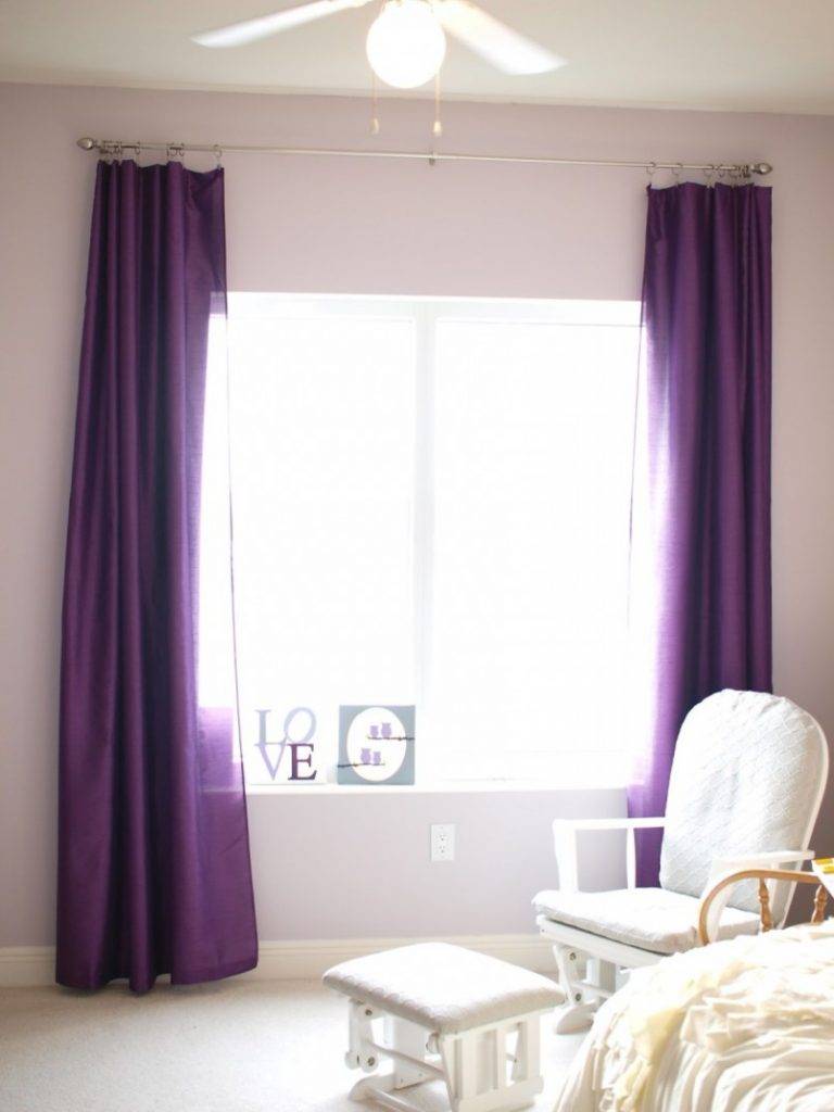 Фиолетовые шторы - 115 фото вариантов применения и обзор лучших комбинаций