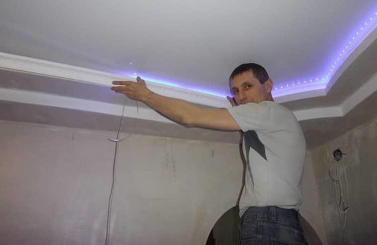 Светодиодная лента для подсветки потолка - как рассчитать и установить?