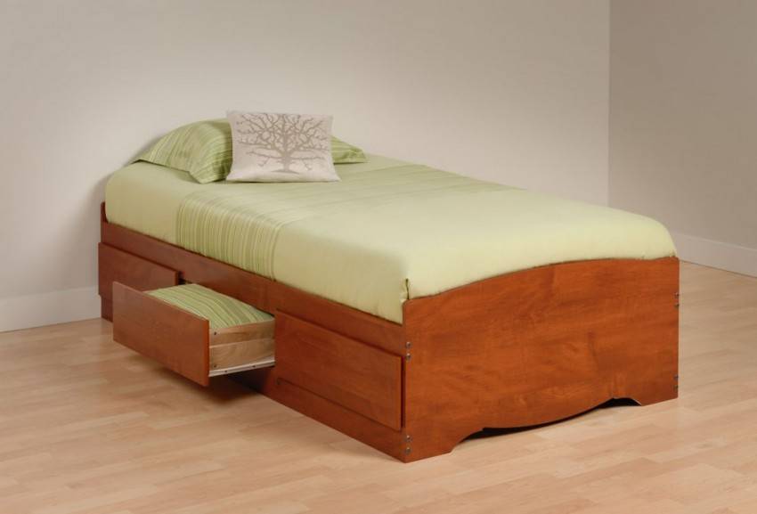Дизайн односпальной кровати