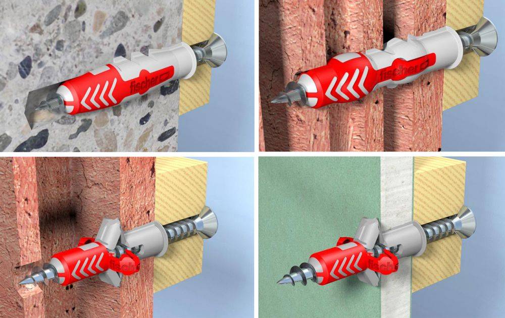 Дюбеля для бетона — 8 видов возможных крепежей