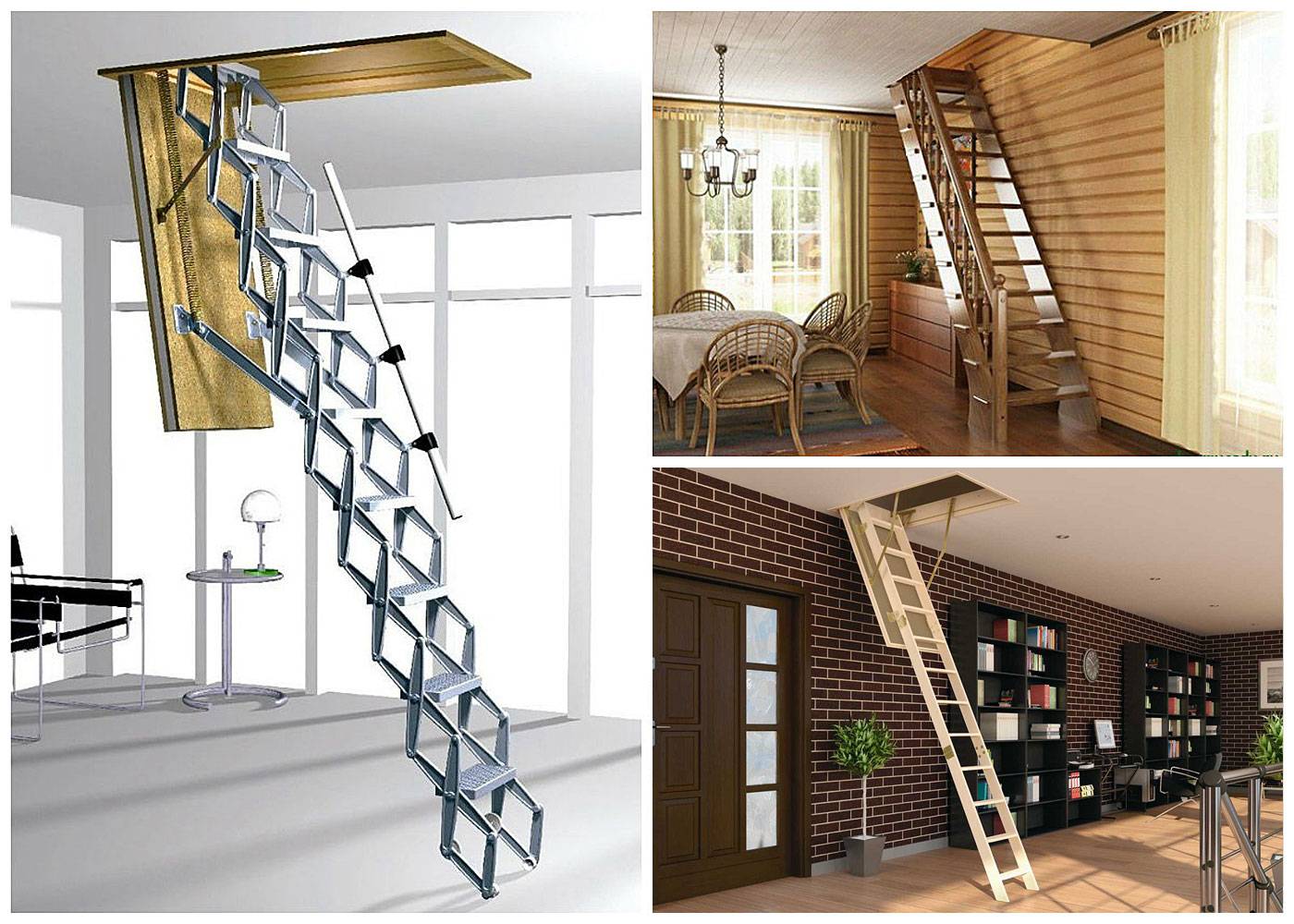 Чердачные лестницы — основные виды конструкций, особенности установки и варианты подбора размеров