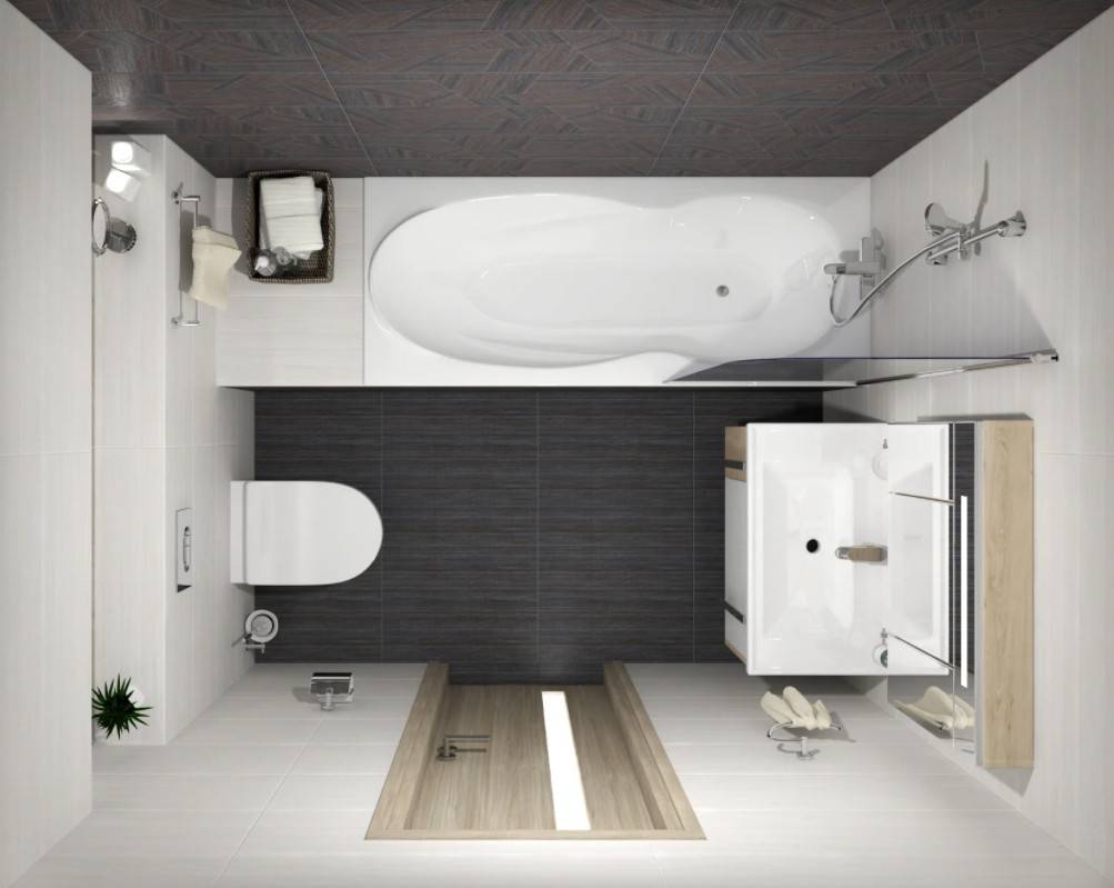 Дизайн ванной 6 кв.м. - четыре варианта планировок