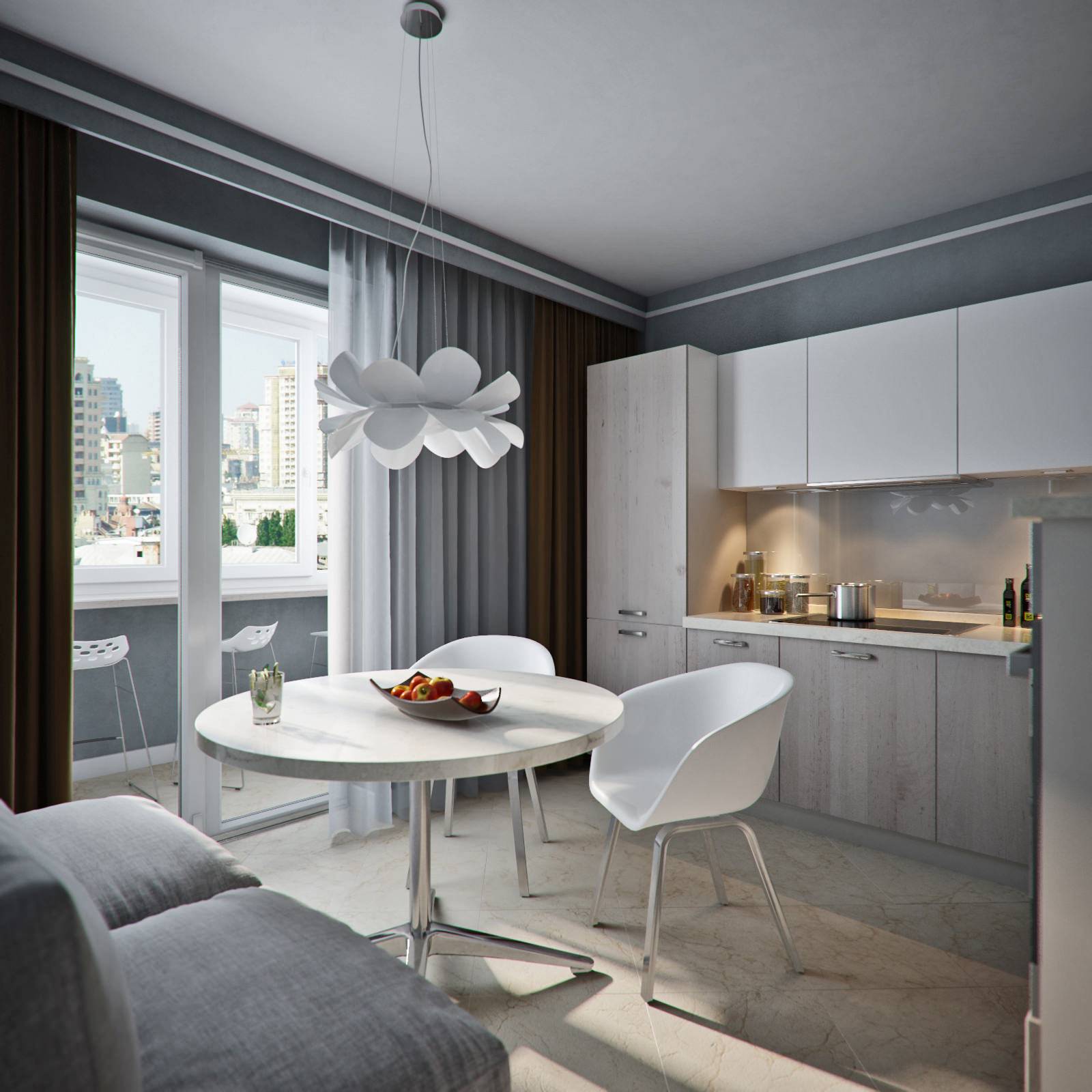 Дизайн однокомнатной квартиры 40 кв. м. – полет фантазии. 5 фото – проектов – ваш надёжный дом