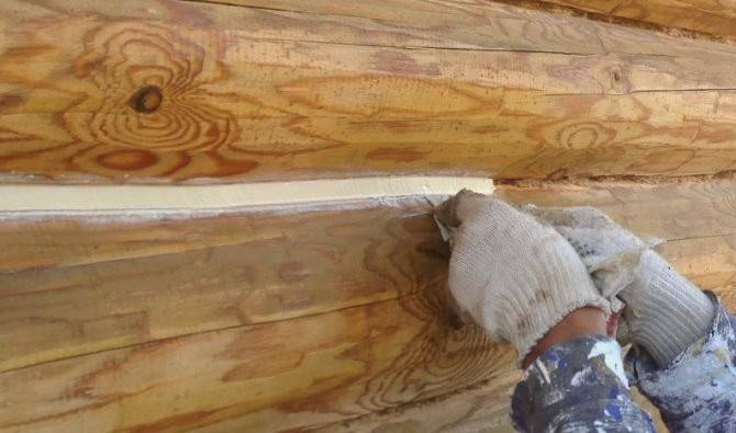 Герметизация деревянного дома по технологии «теплый шов» своими руками