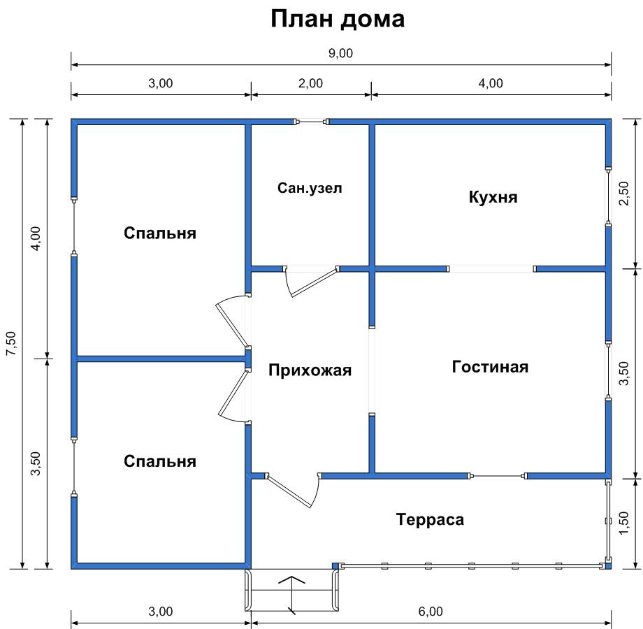 Проект дома 10 на 10. одноэтажный дом: варианты проектов, планировка, выбор материалов :: syl.ru