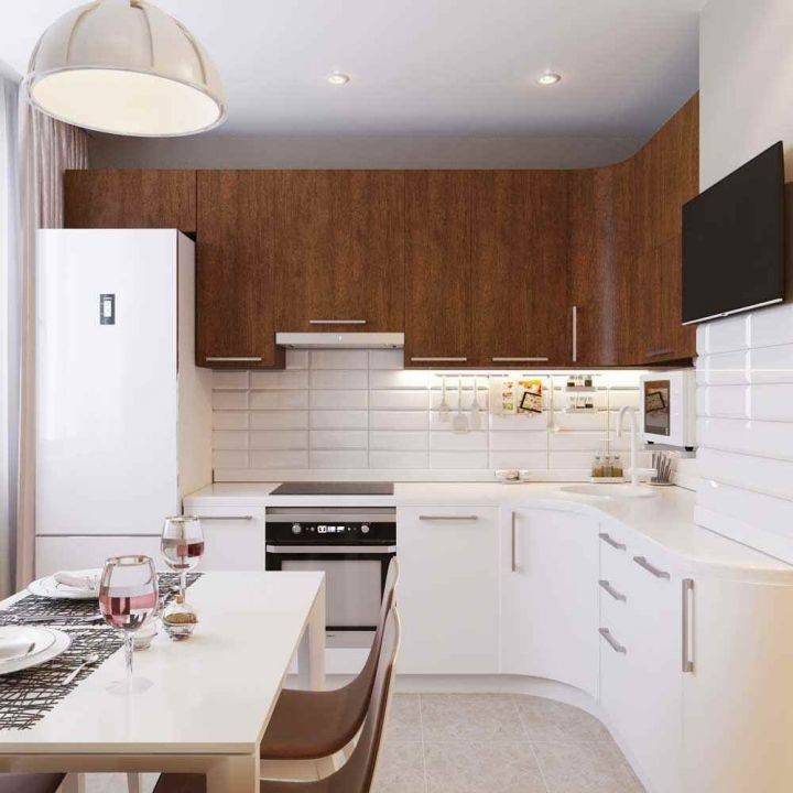 Современные решения дизайна и планировки кухни 8 кв. м: реальные фото в квартире