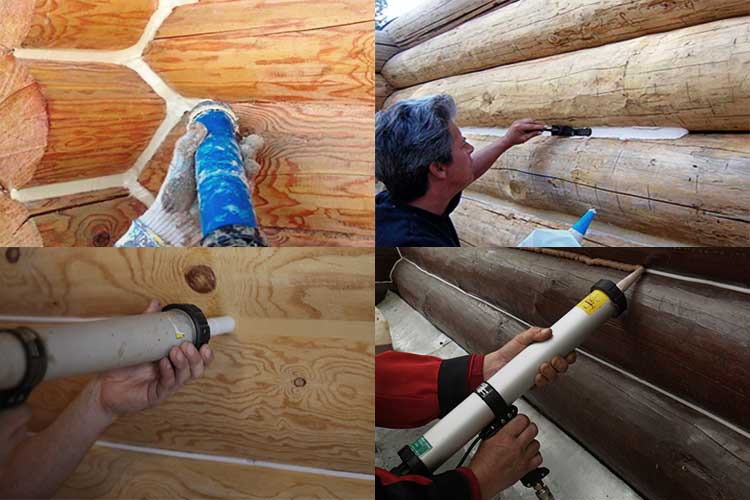 Герметизация деревянных домов: теплый шов. как и чем утеплить дом из бревна снаружи и изнутри