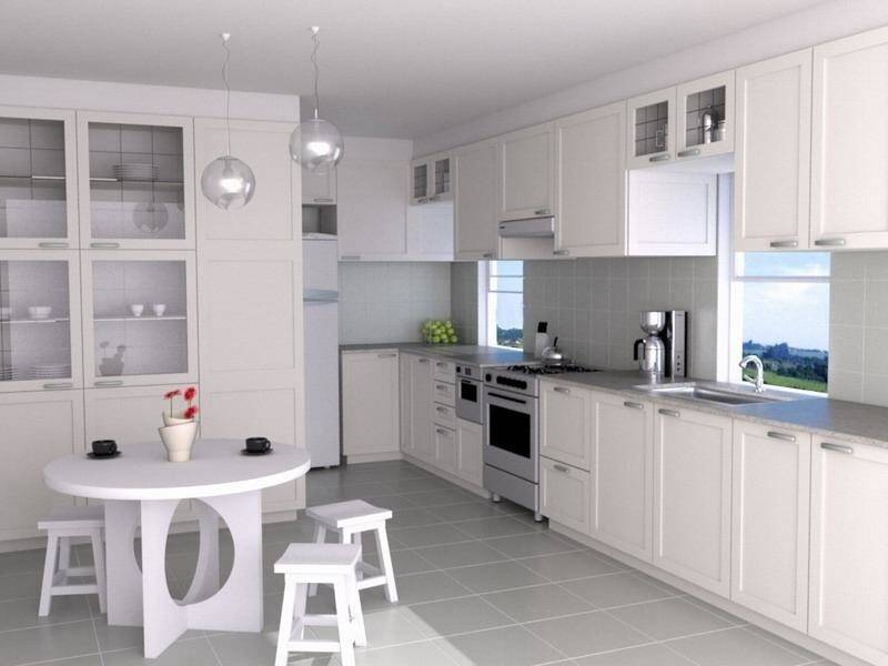 Белая кухня с белой столешницей: идеи удачного дизайна – советы по ремонту