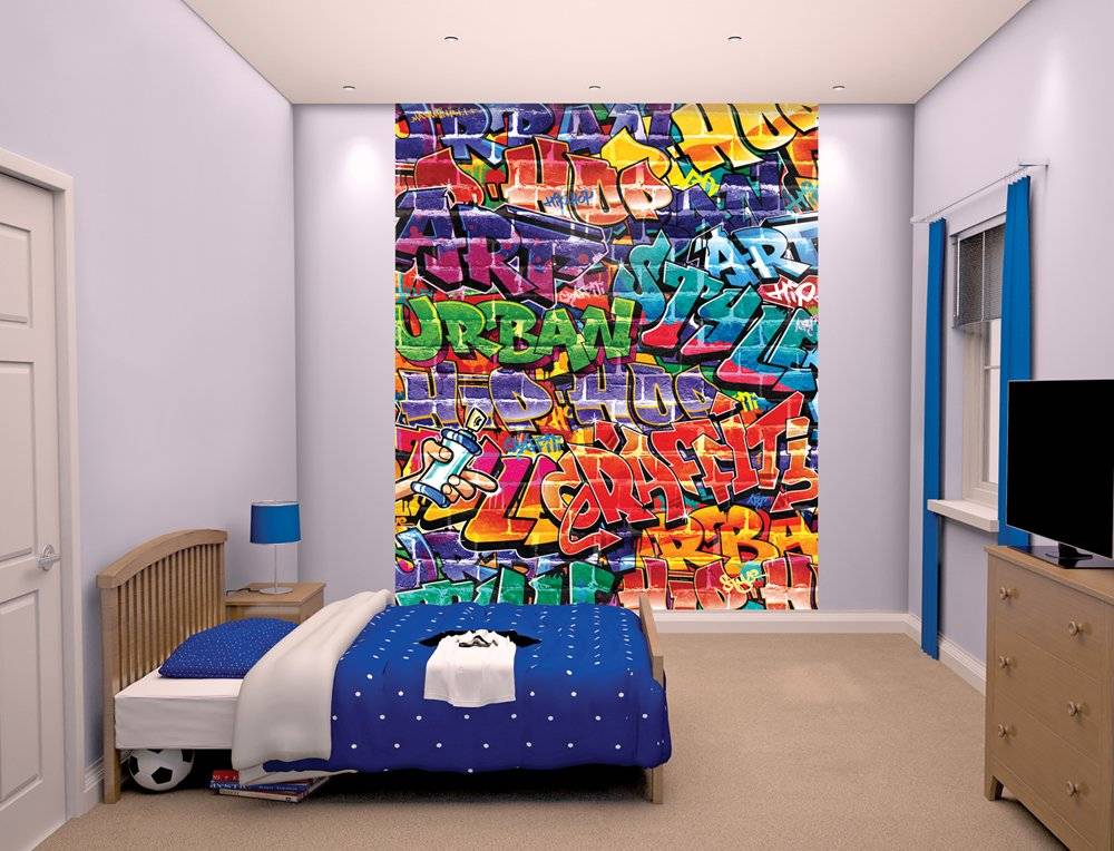 Граффити в интерьере квартиры – идеи росписи стен своими руками