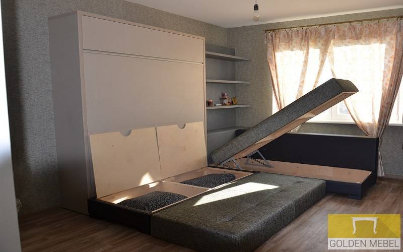 Кровати с подъемным механизмом к стене: преимущества, недостатки