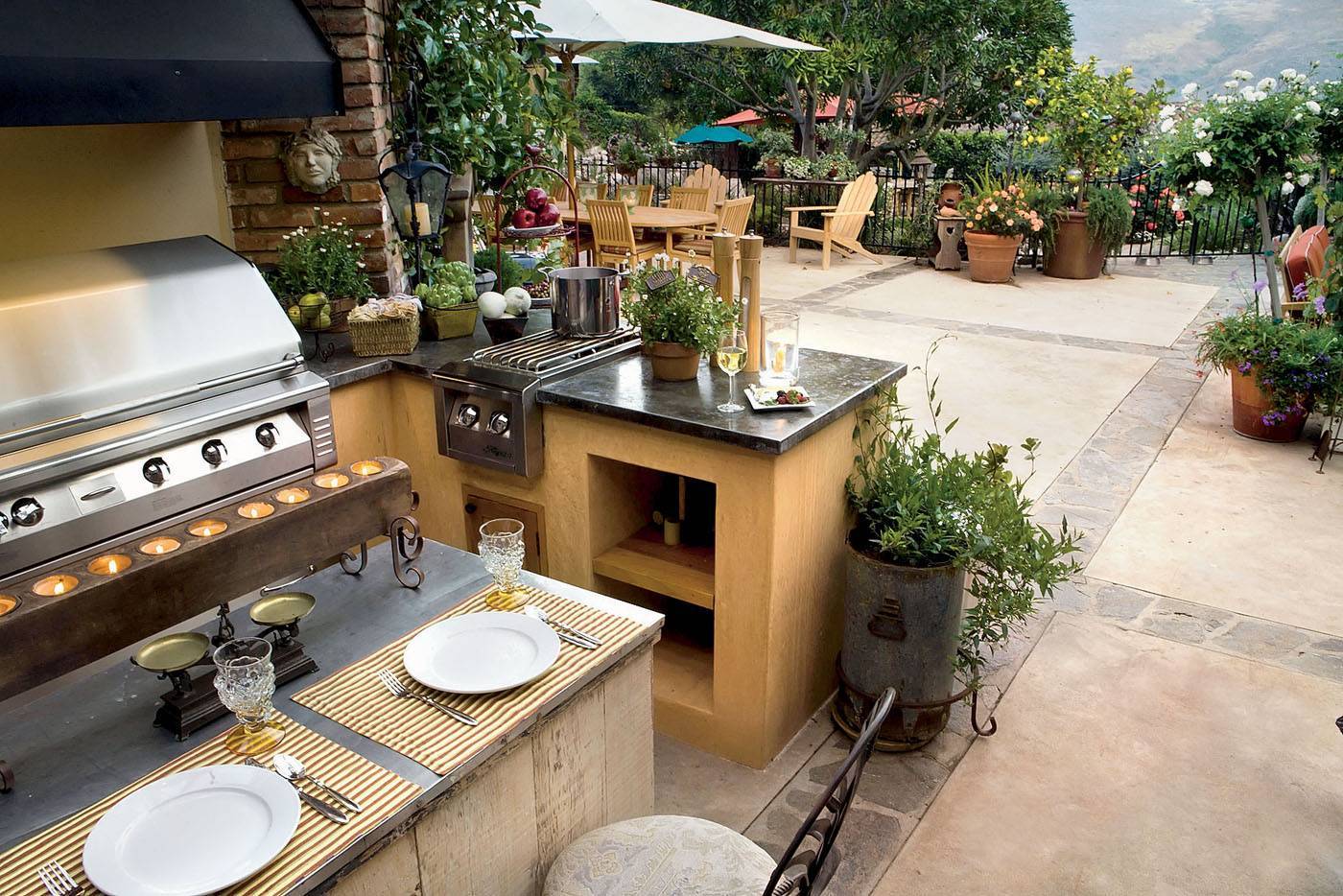 Летняя кухня на даче: интересные проекты и лучшие идеи дизайна. фото использование в ландшафтном дизайне