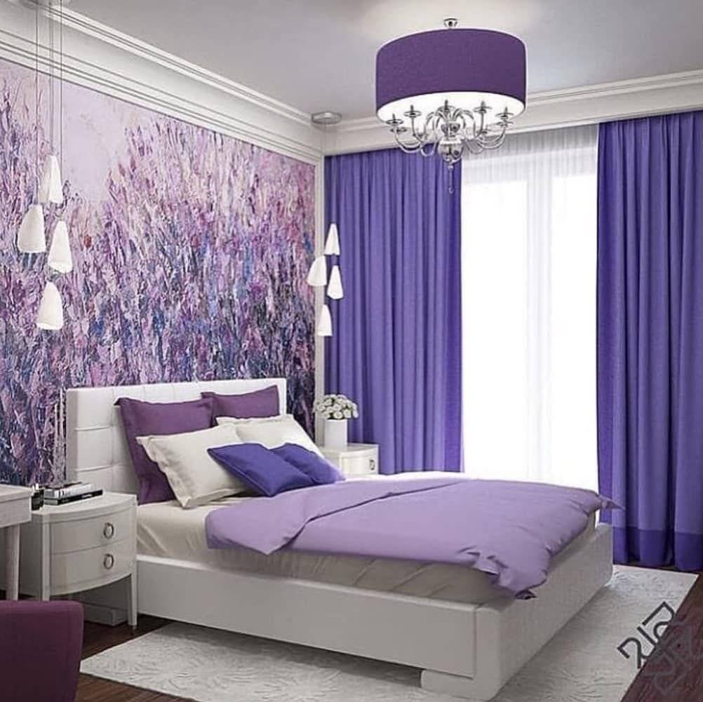 Фиолетовый цвет: сочетание с другими цветами в интерьере