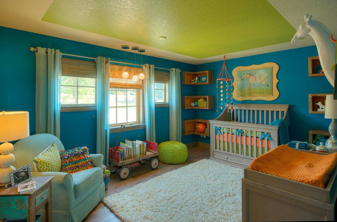 Цвета в интерьере детской комнаты: 9 красивых сочетаний с фото