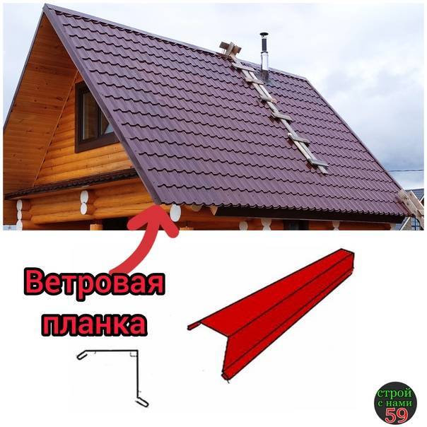 Как правильно установить ветровую планку на крышу из профнастила?