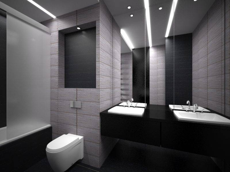 Серая ванная - 110 фото лучших идей, сочетаний и красивых вариантов применения серого