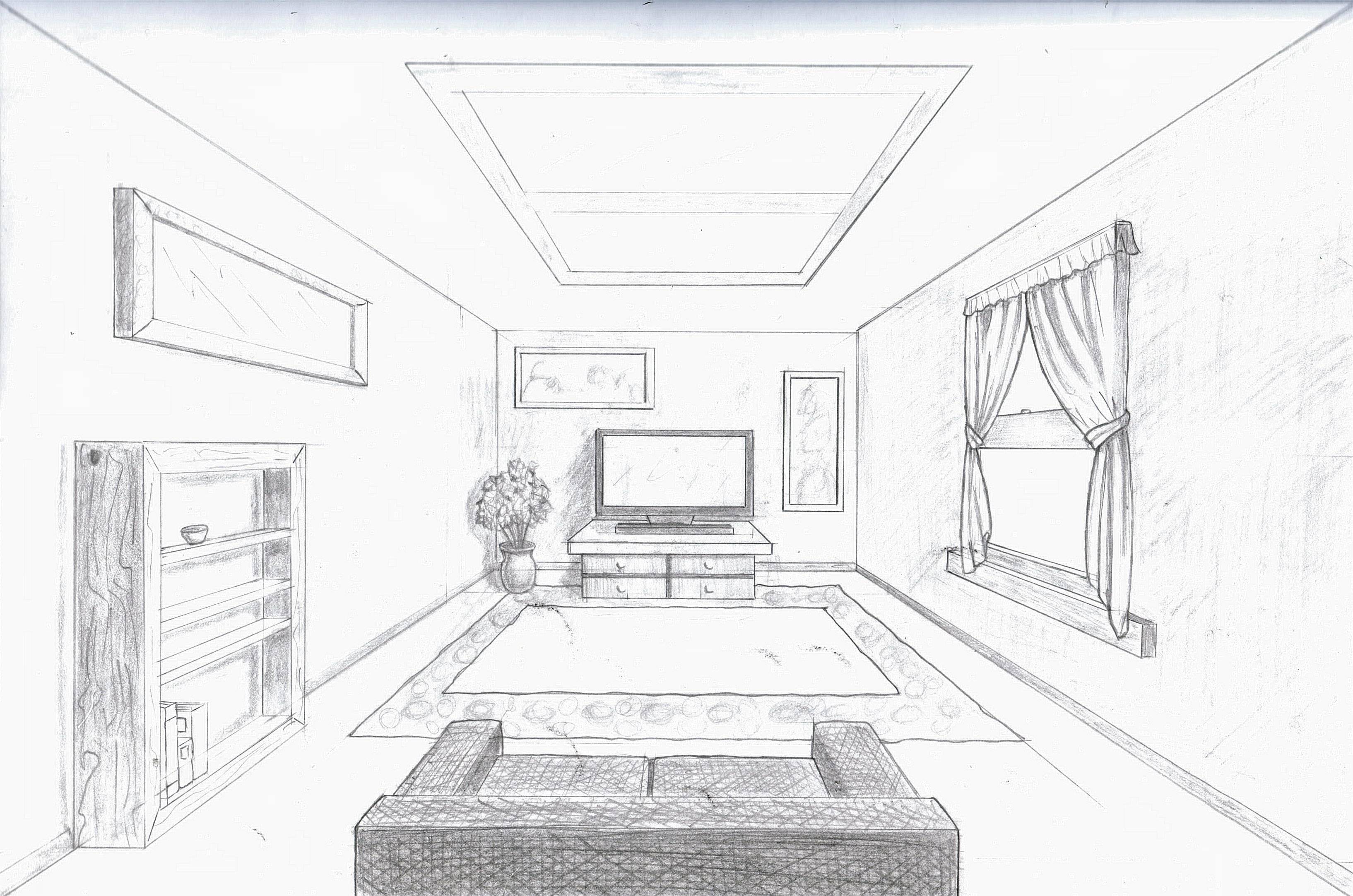 Рисунок своей комнаты карандашом. как нарисовать комнату с мебелью карандашом поэтапно: мастер-классы для начинающих.