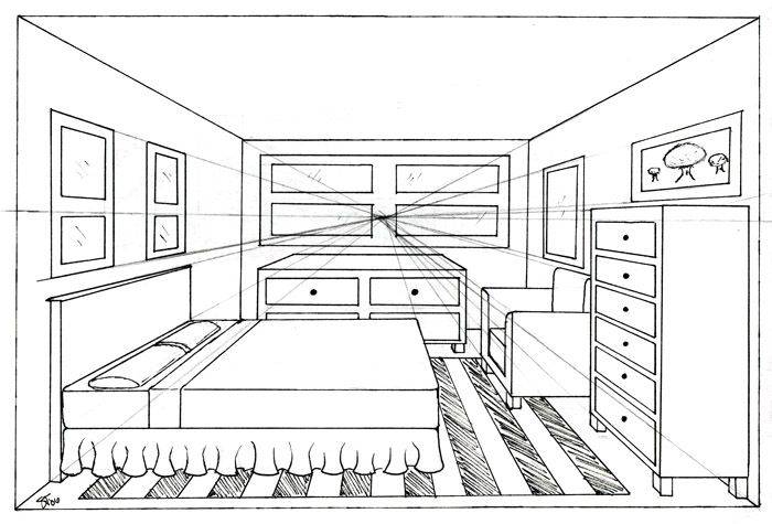 Как нарисовать комнату карандашом и на компьютере — правильные варианты изображения пространства
