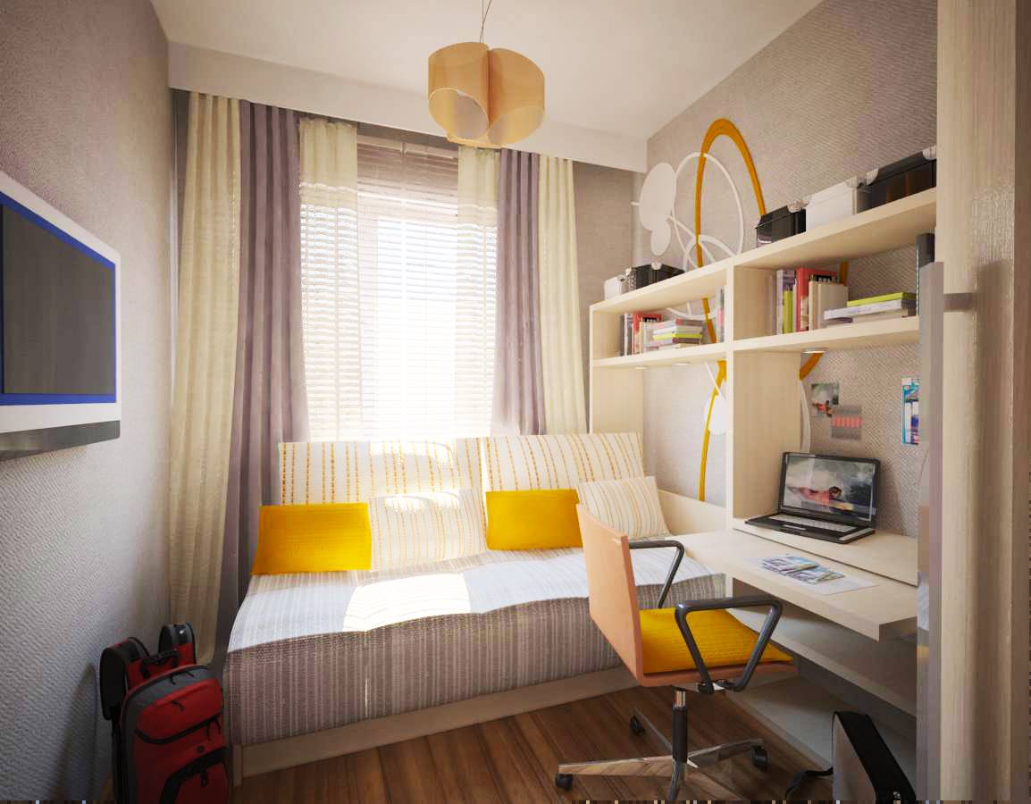Дизайн комнаты подростка 9 кв м - переходим к минимализму (фото)
