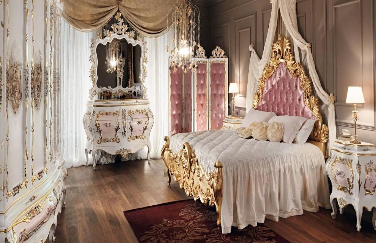 Спальня в стиле барокко: 115 фото, правила оформления и советы по проектированию дизайна
