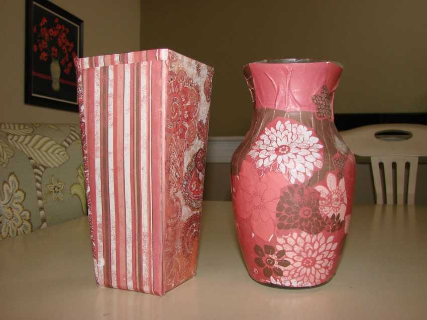 Декупаж стеклянной вазы: подбор необходимой утвари и материалов, мастер-класс, декорирование