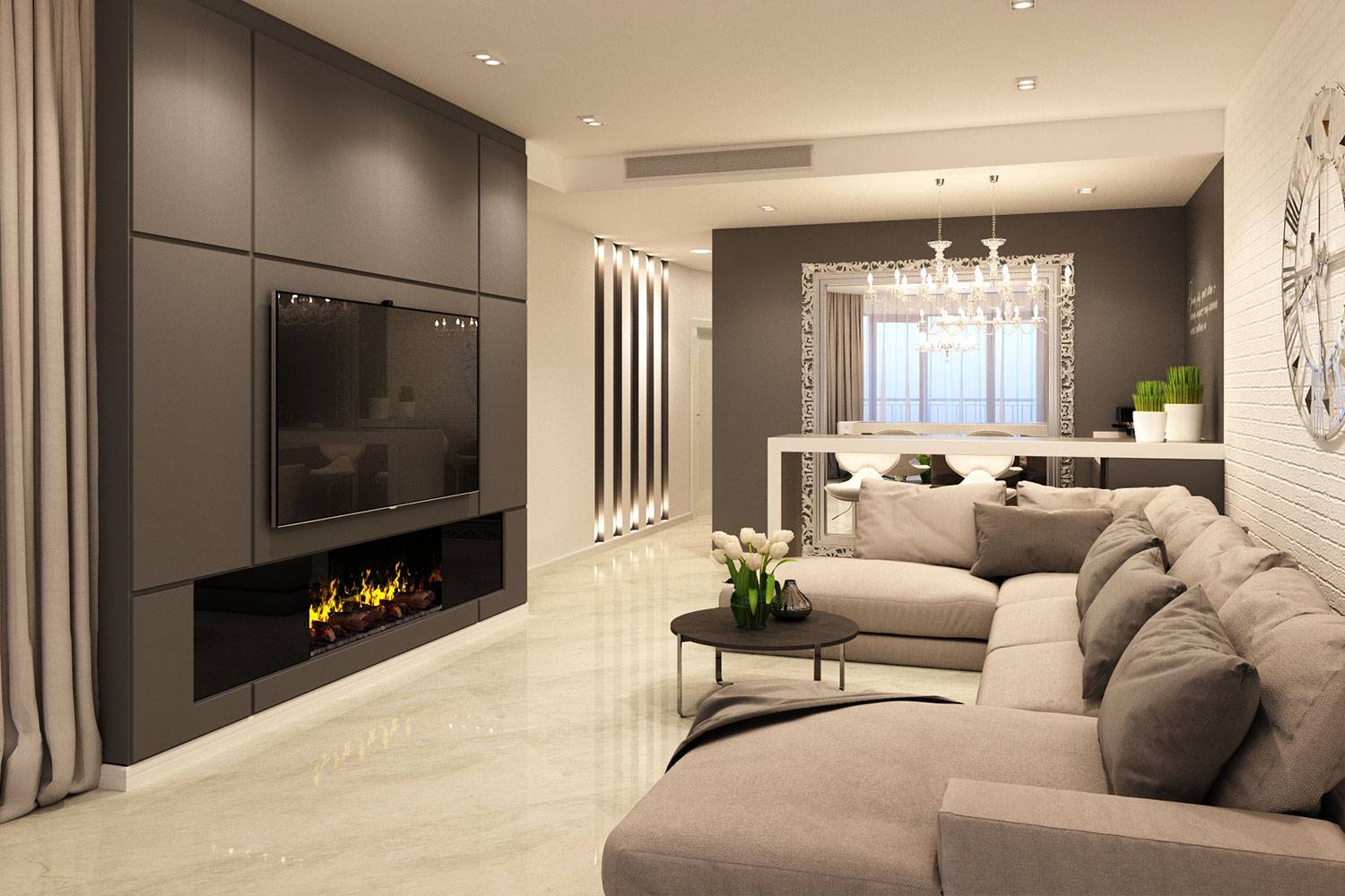 Красивые гостиные — 125 фото готовых вариантов необычного дизайна гостиной с уютной атмосферой