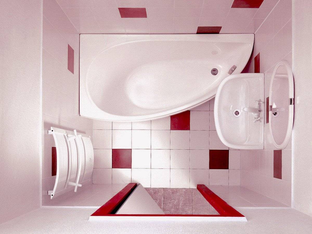 Угловая ванная комната маленьких размеров - 75 фото идей дизайна!