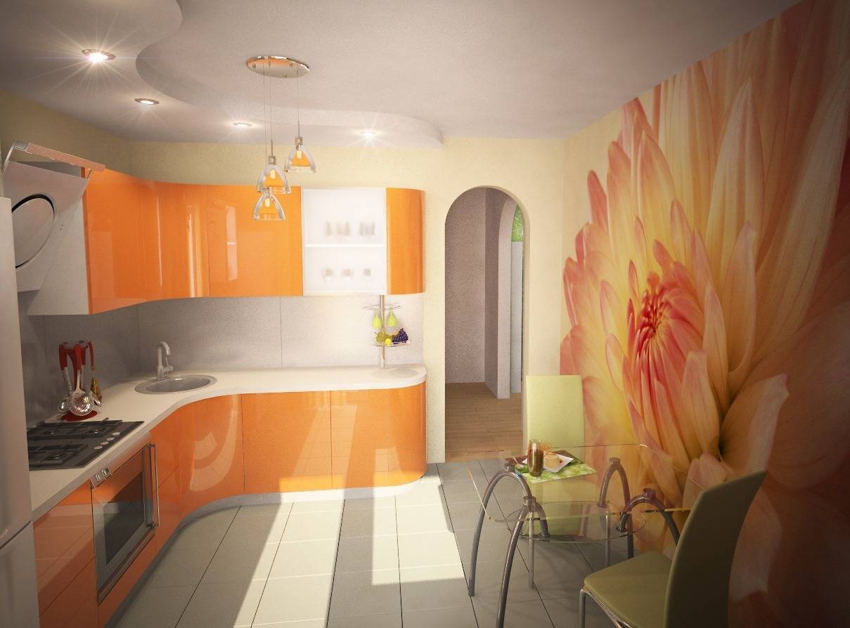 Кухня персикового цвета - 80 фото - идей сочетания в интерьере